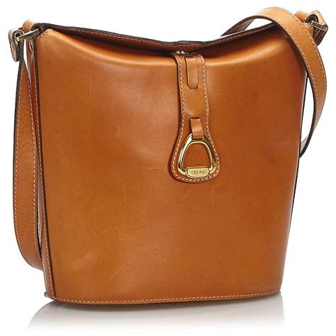 celine brown bag|Celine brown shoulder bag.